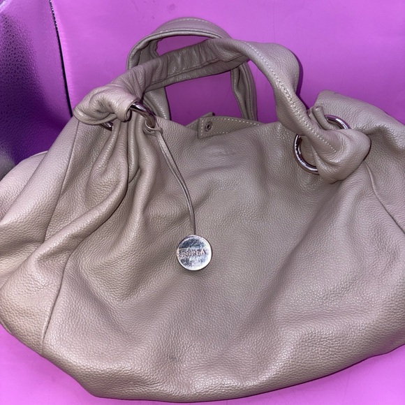 Furla Handbags - Furla Beige Leather Tote Bag